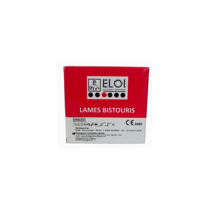 lame de bistouri ELIBASIC N°20 - boite de 100 - STERILE - ELOI|
