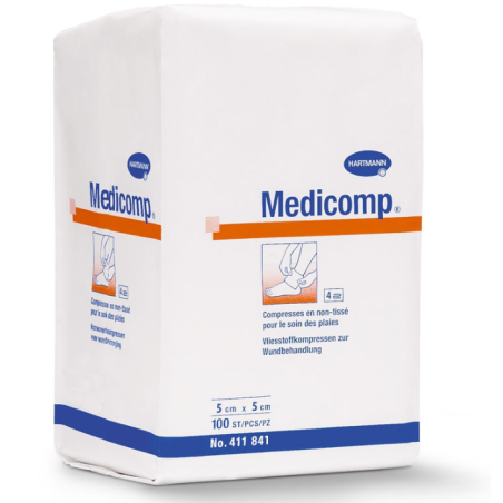 Compresse MEDICOMP 5x5cm non tissées non stériles 30g - Hartmann|