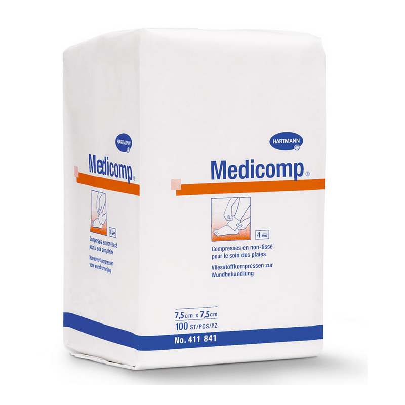Compresse MEDICOMP 7,5x10cm non tissées non stériles 30g - Hartmann|