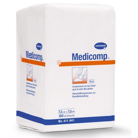 Compresse MEDICOMP 7,5x10cm non tissées non stériles 30g - Hartmann|