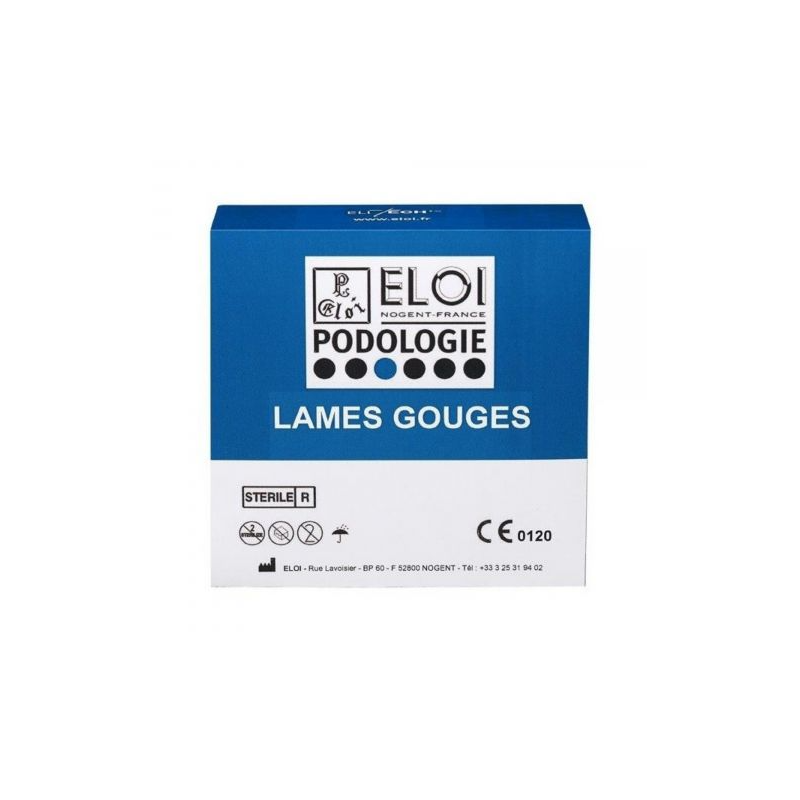 Lame gouges "ELITECH by ELOI" 1 mm - Stérile - Boite de 100|