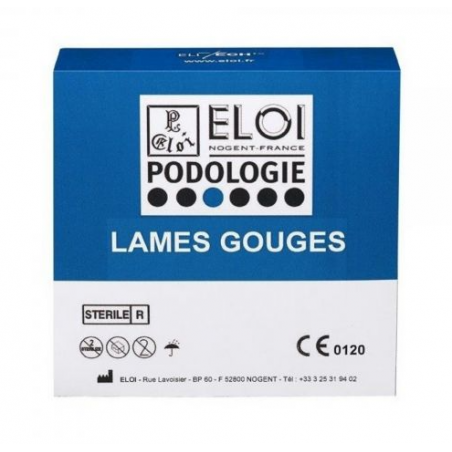 Lame gouges "ELITECH by ELOI" 10 mm - Stérile - Boite de 100|