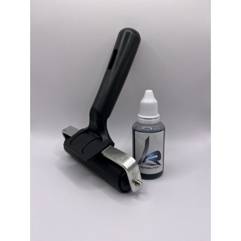 Kit Rouleau encreur + Flacon encre Noir 30mL - L&R Distribution|