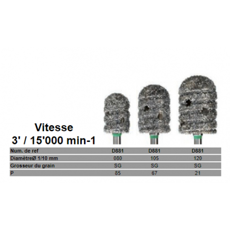 Fraise Diamantée Spécifique PM - Taille 120 - ASSD|