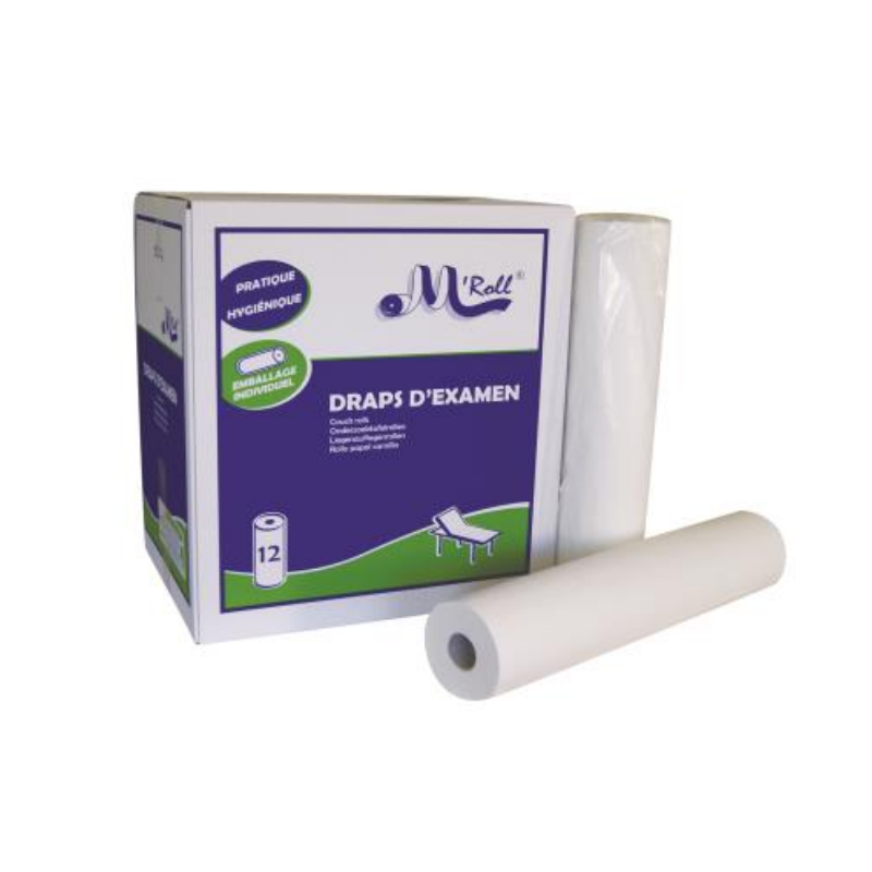 Draps d'examen - 12 rlx - 135 formats (50x38 cm) -  Global Hygiène|