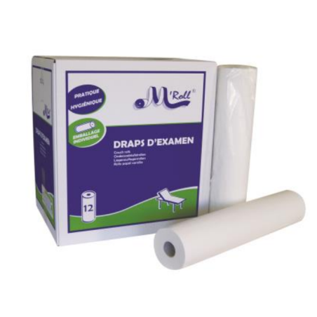 Draps d'examen - 1 rl - 135 formats (50x38 cm) -  Global Hygiène|